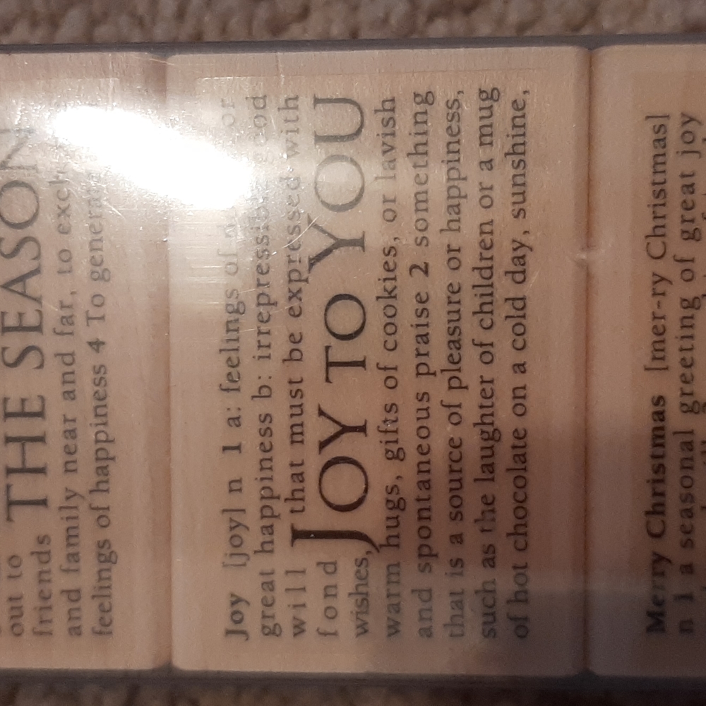 Set of 3 Christmas motif rubber stamps NWT - Picture 3 of 4